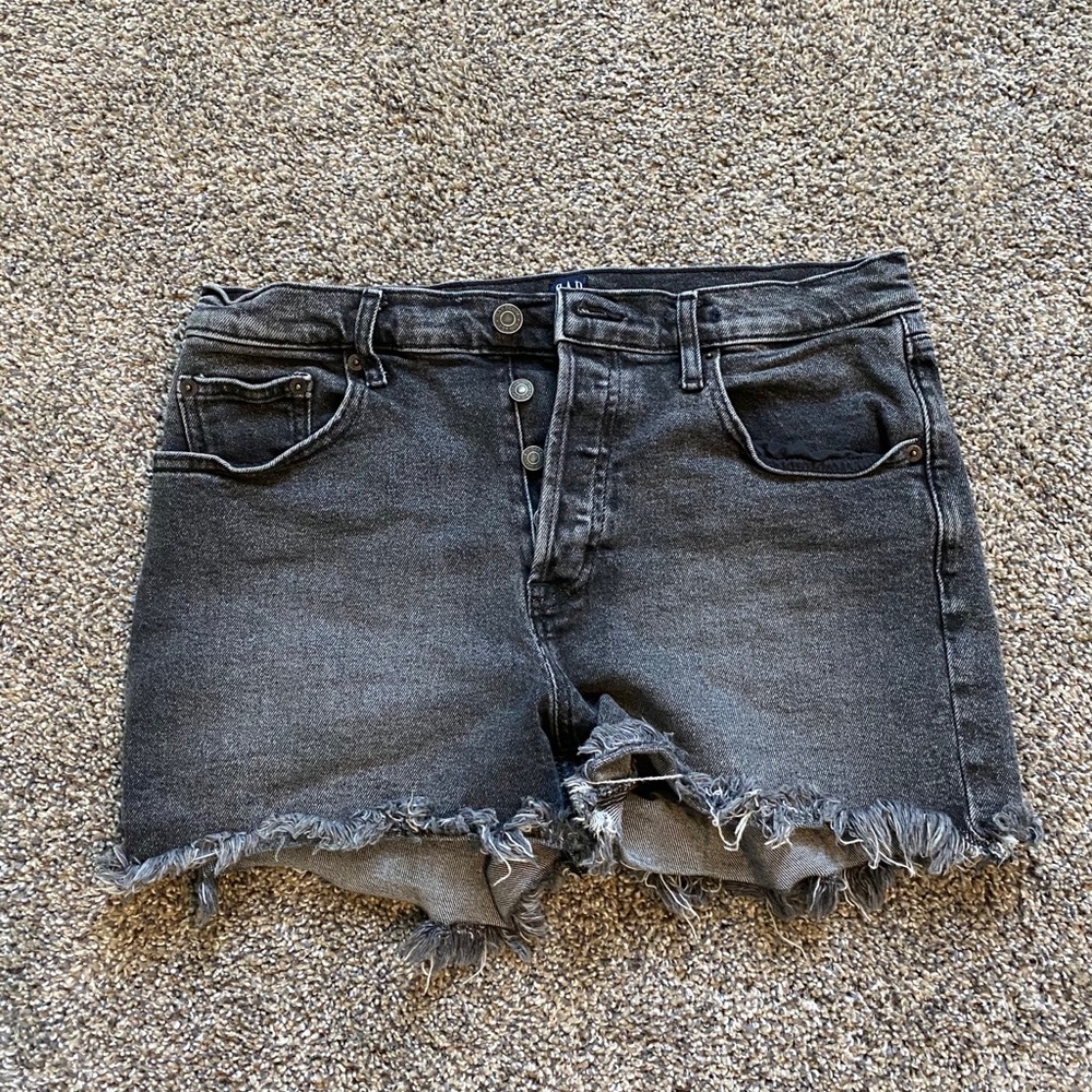 GAP Black Denim Jean Shorts